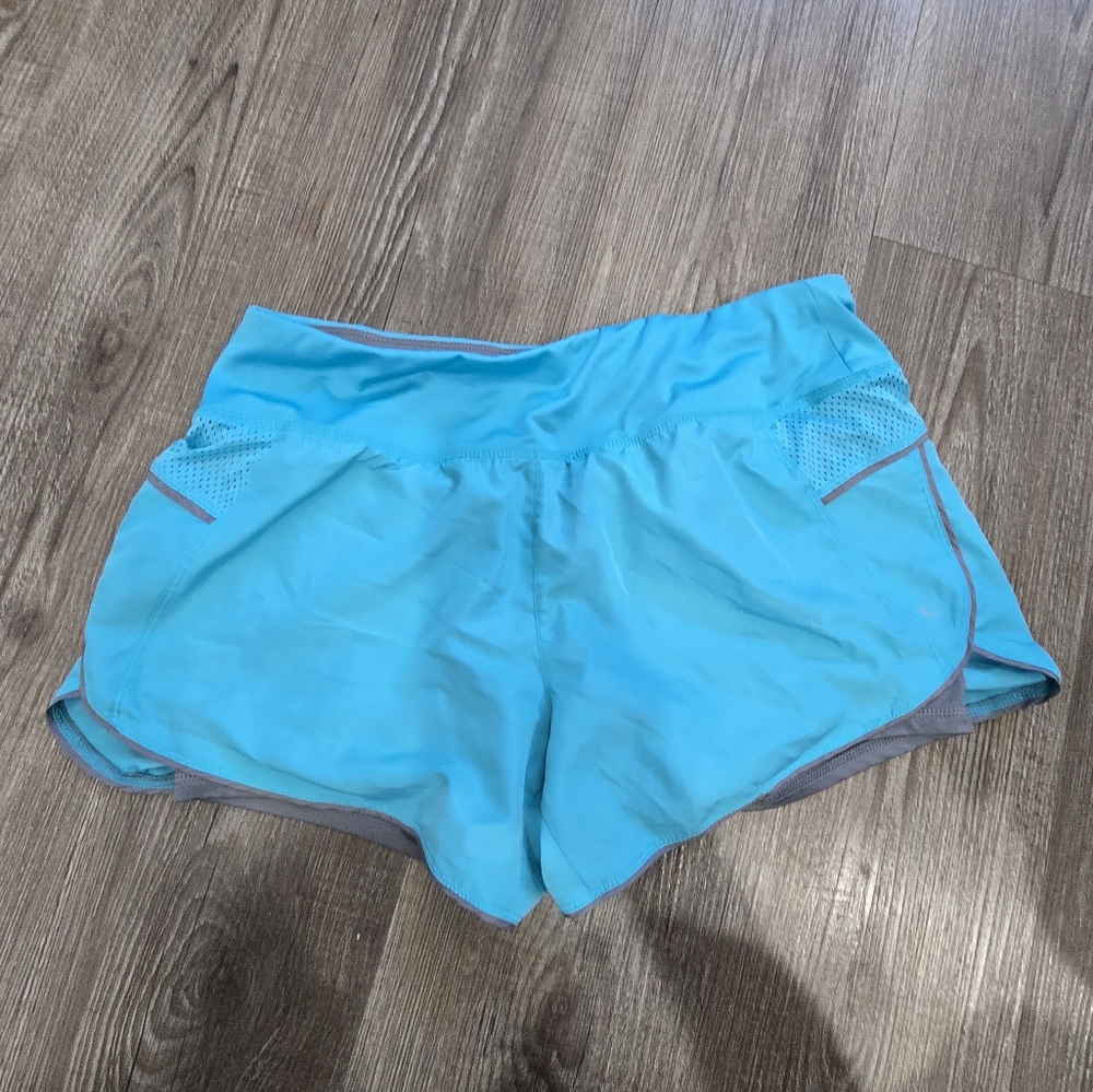 Danskin aqua blue athletic shorts size medium